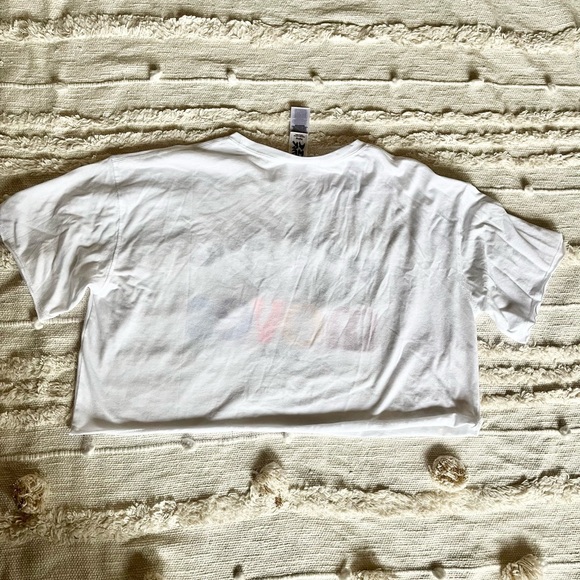 Zumba Fitness Explore Boxy Crop Top With Raw Edges Wear It Out White small - Picture 8 of 8